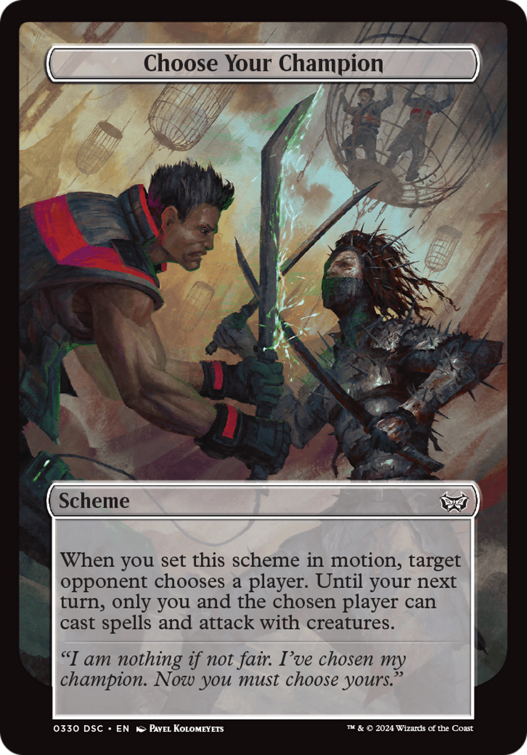 Choose Your Champion (Full Art) [Duskmourn: Archenemy] | Dragon's Lair Comics and Fantasy Houston TX