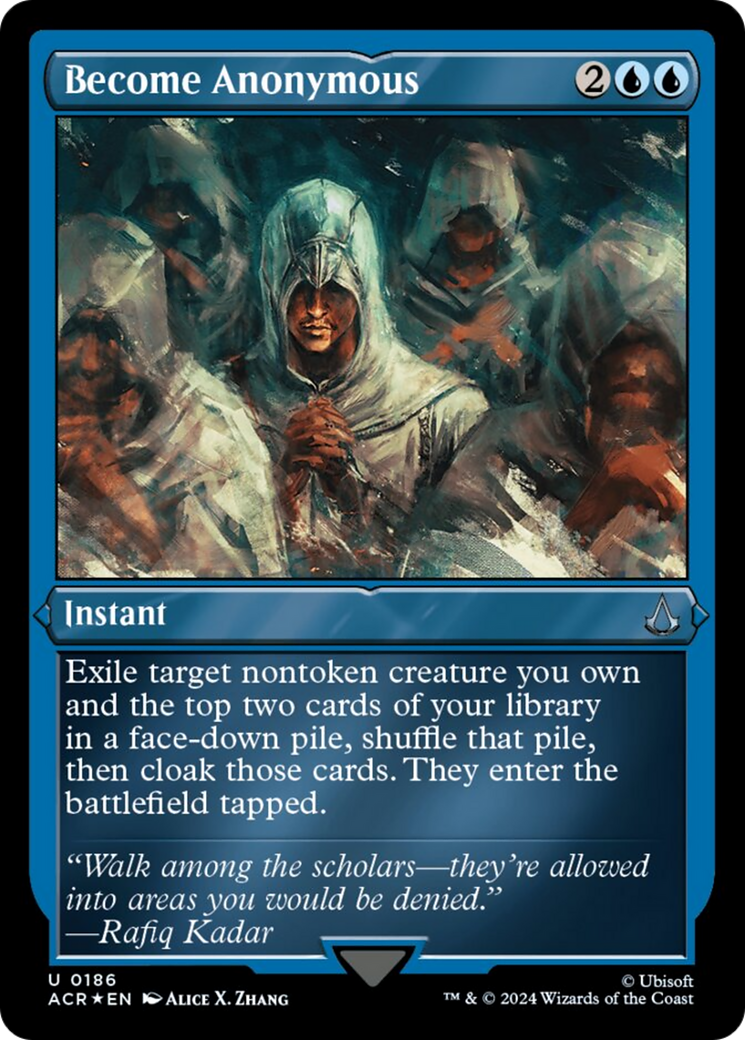 Become Anonymous (Foil Etched) [Assassin's Creed] | Dragon's Lair Comics and Fantasy Houston TX