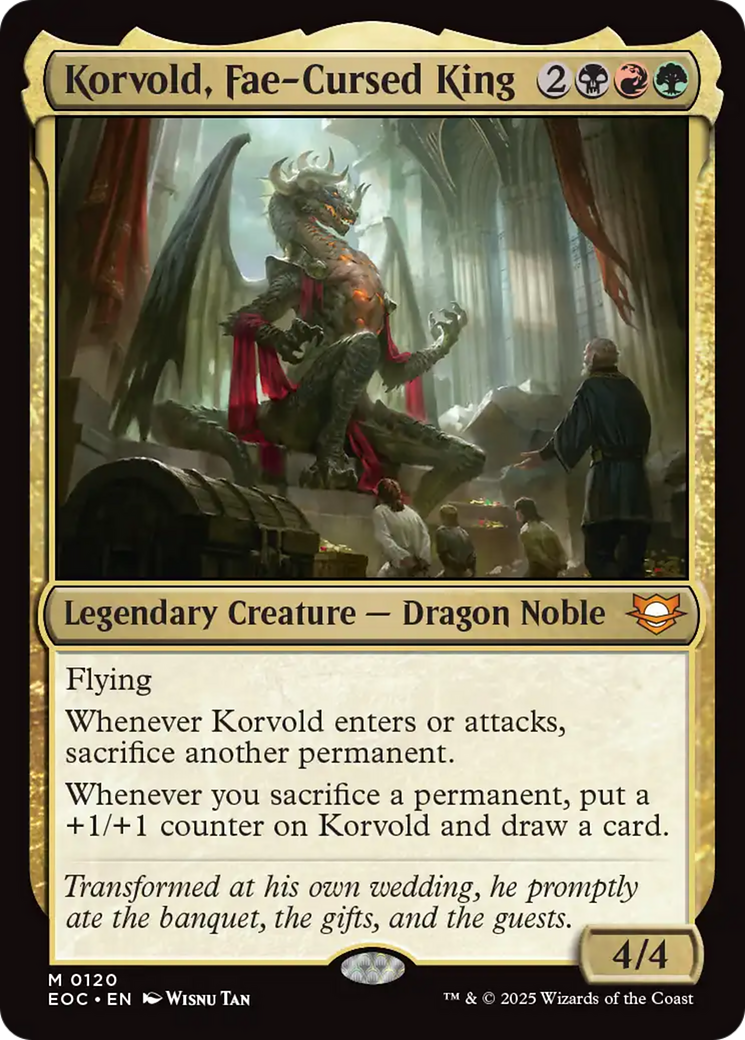 Korvold, Fae-Cursed King [Edge of Eternities Commander] | Dragon's Lair Comics and Fantasy Houston TX