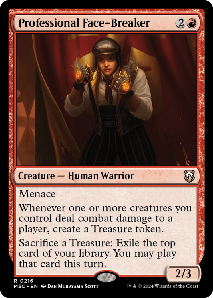Professional Face-Breaker (Ripple Foil) [Modern Horizons 3 Commander] | Dragon's Lair Comics and Fantasy Houston TX