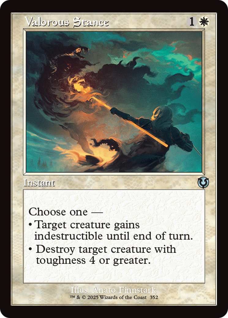 Valorous Stance (Retro Frame) [Innistrad Remastered] | Dragon's Lair Comics and Fantasy Houston TX