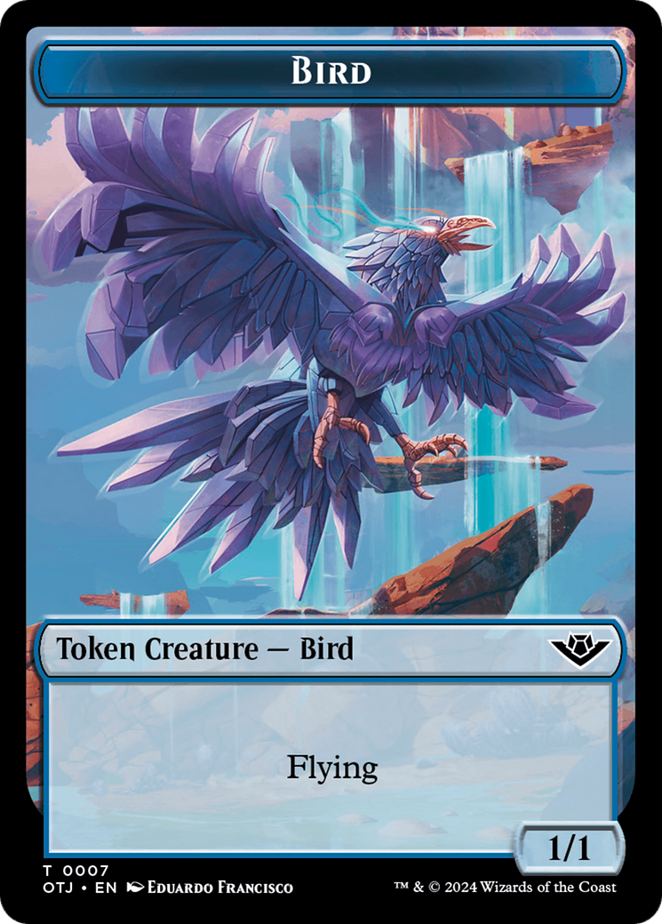 Treasure // Bird Double-Sided Token [Outlaws of Thunder Junction Tokens] | Dragon's Lair Comics and Fantasy Houston TX