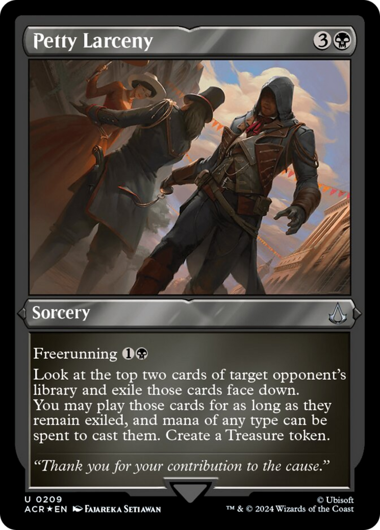 Petty Larceny (Foil Etched) [Assassin's Creed] | Dragon's Lair Comics and Fantasy Houston TX