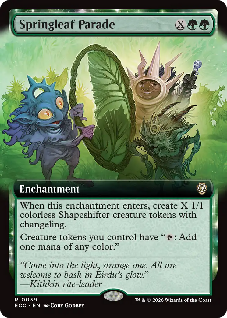 Springleaf Parade (Extended Art) [Lorwyn Eclipsed Commander] | Odin's Place