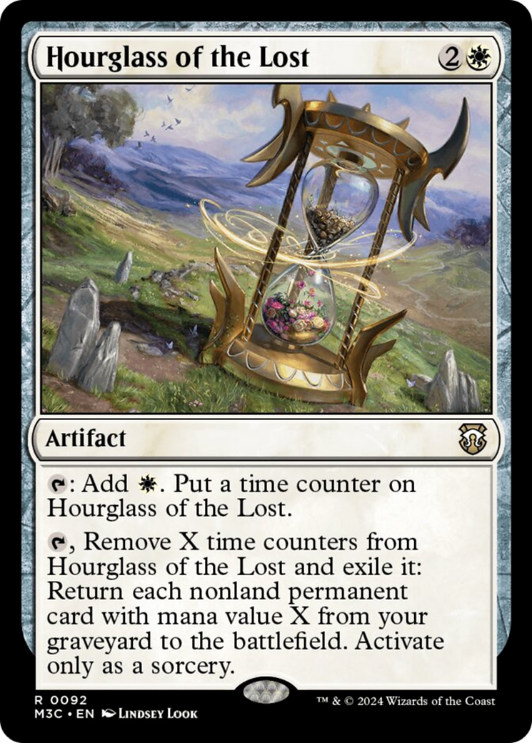 Hourglass of the Lost (Ripple Foil) [Modern Horizons 3 Commander] | Dragon's Lair Comics and Fantasy Houston TX
