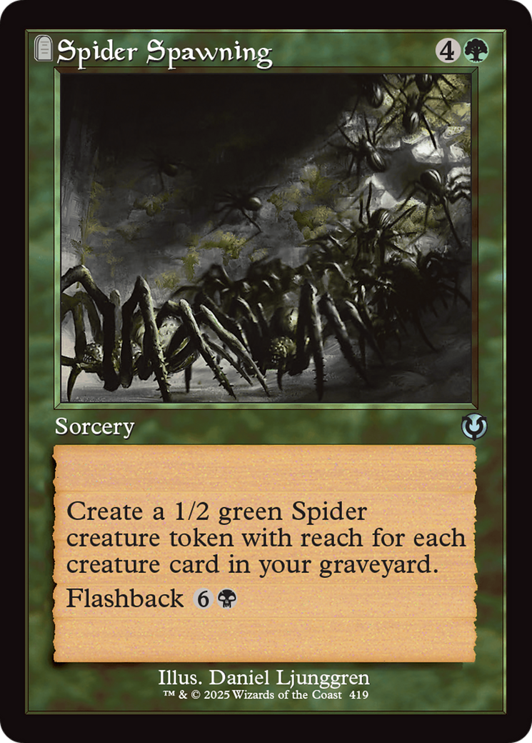 Spider Spawning (Retro Frame) [Innistrad Remastered] | Dragon's Lair Comics and Fantasy Houston TX