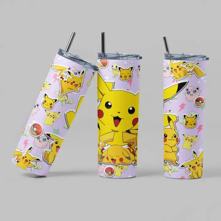 The Geek Boutique: Pika Pokeball Anime Video Game Tv Inspired Tumbler | Dragon's Lair Comics and Fantasy Houston TX
