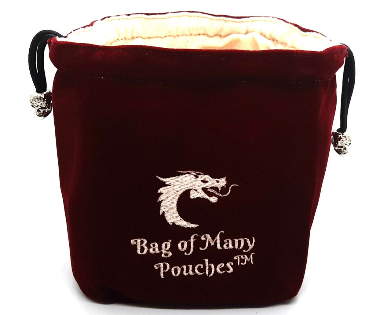 Old School Dice Bag of Many Pouches: Wine | Odin's Place