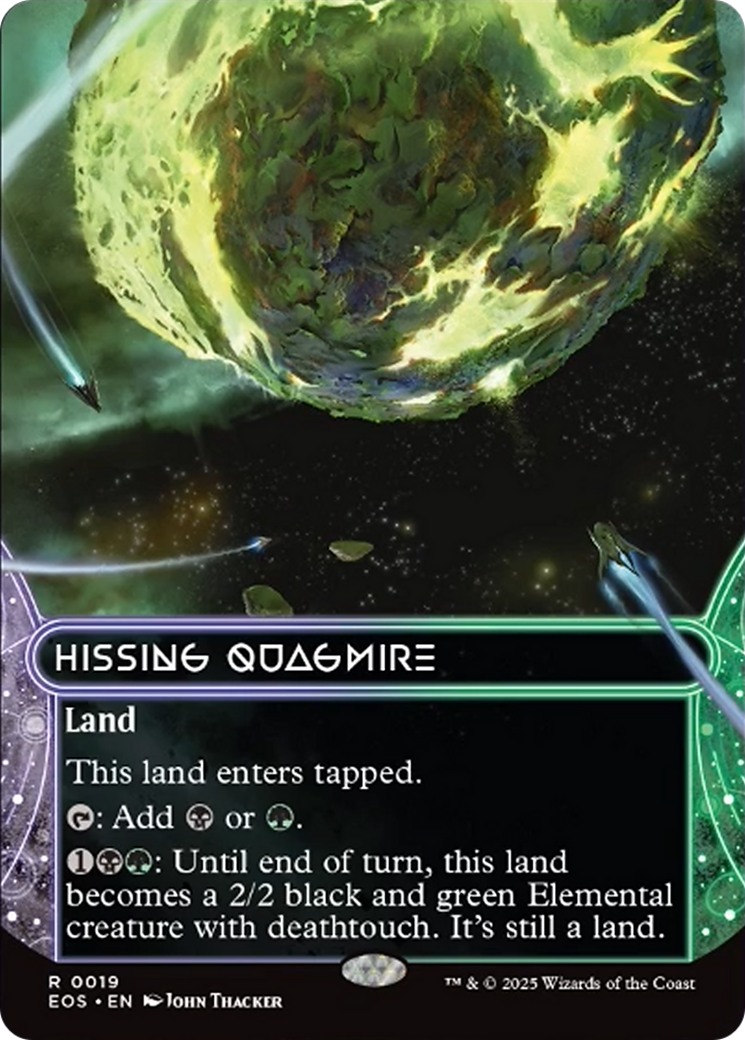 Hissing Quagmire (0019) (Borderless) [Edge of Eternities: Stellar Sights] | Dragon's Lair Comics and Fantasy Houston TX