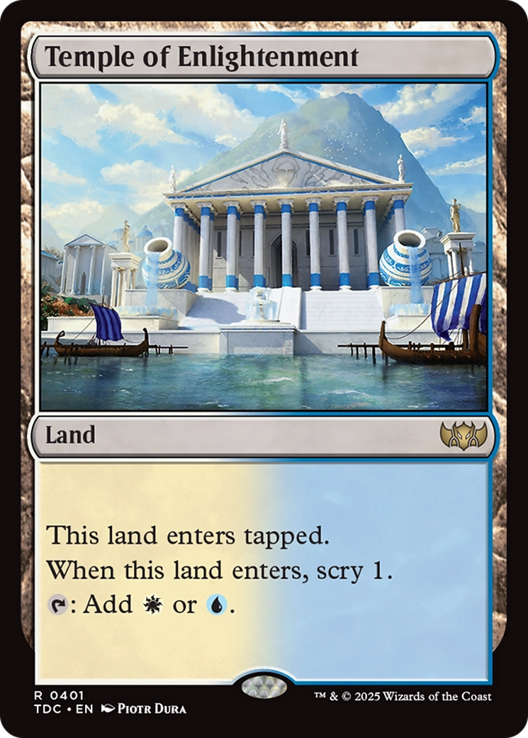 Temple of Enlightenment [Tarkir: Dragonstorm Commander] | Dragon's Lair Comics and Fantasy Houston TX