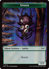 Insect (0013) // Spider Double-Sided Token [Duskmourn: House of Horror Tokens] | Dragon's Lair Comics and Fantasy Houston TX