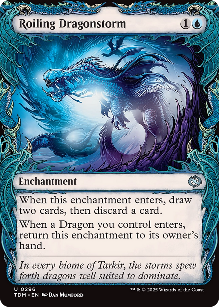 Roiling Dragonstorm (Showcase) [Tarkir: Dragonstorm] | Dragon's Lair Comics and Fantasy Houston TX