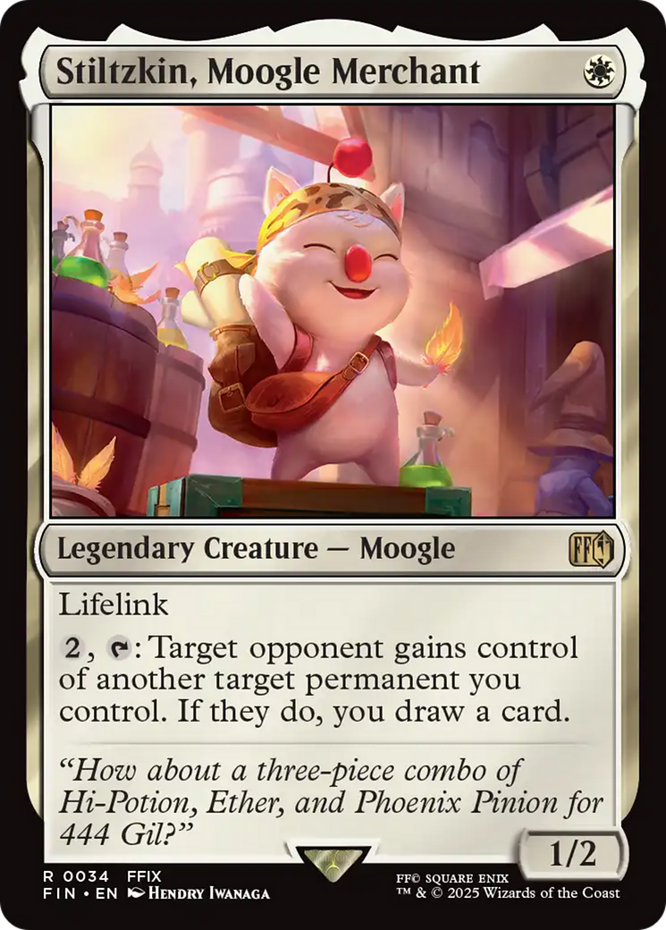 Stiltzkin, Moogle Merchant [FINAL FANTASY] | Dragon's Lair Comics and Fantasy Houston TX