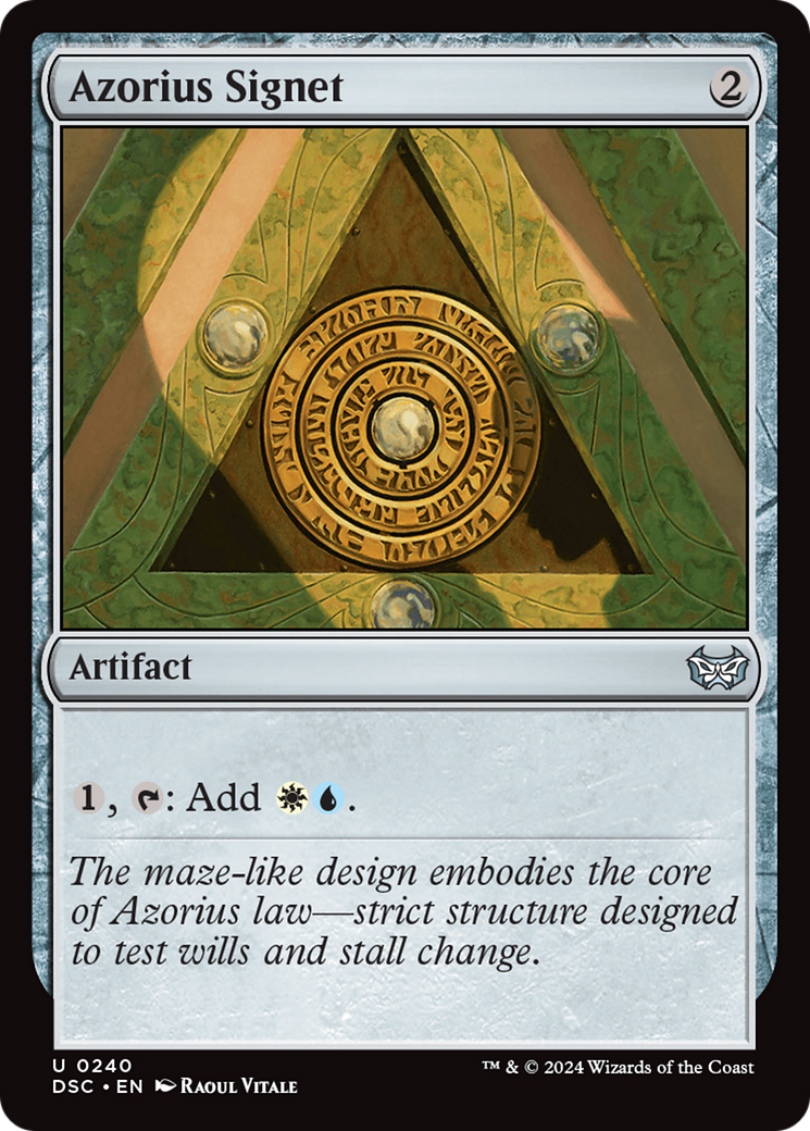 Azorius Signet [Duskmourn: House of Horror Commander] | Dragon's Lair Comics and Fantasy Houston TX