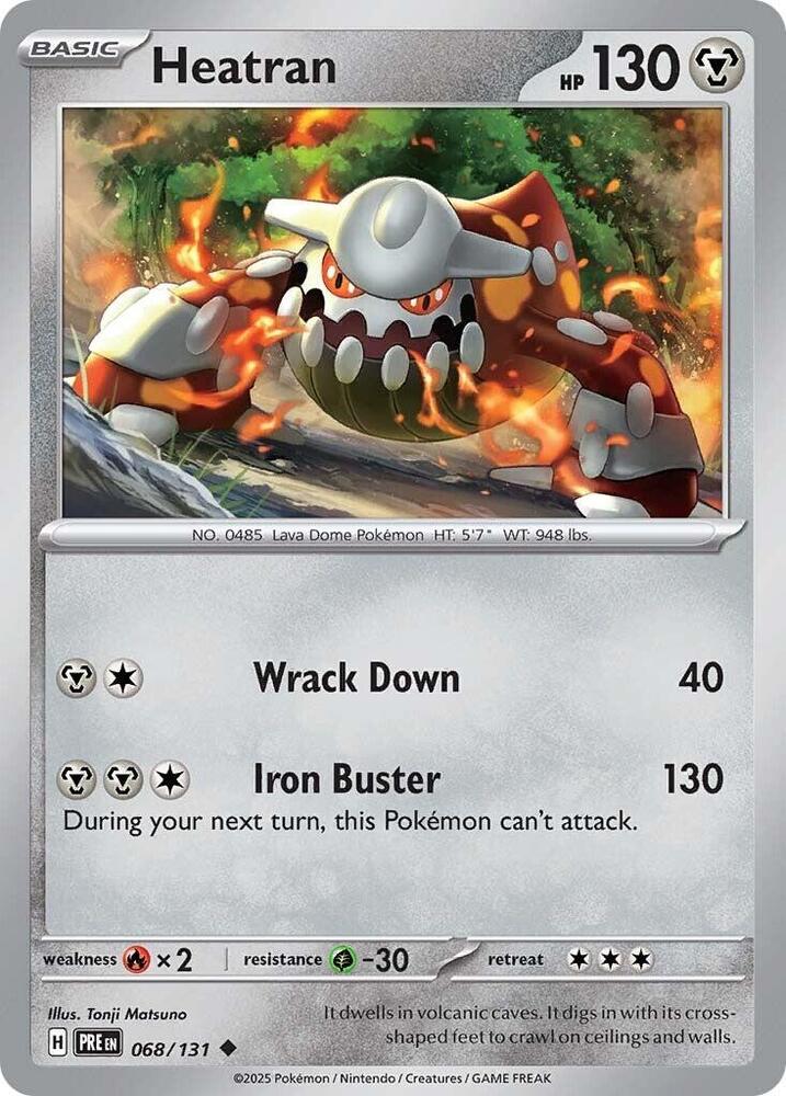 Heatran (068/131) [Scarlet & Violet: Prismatic Evolutions] | Dragon's Lair Comics and Fantasy Houston TX