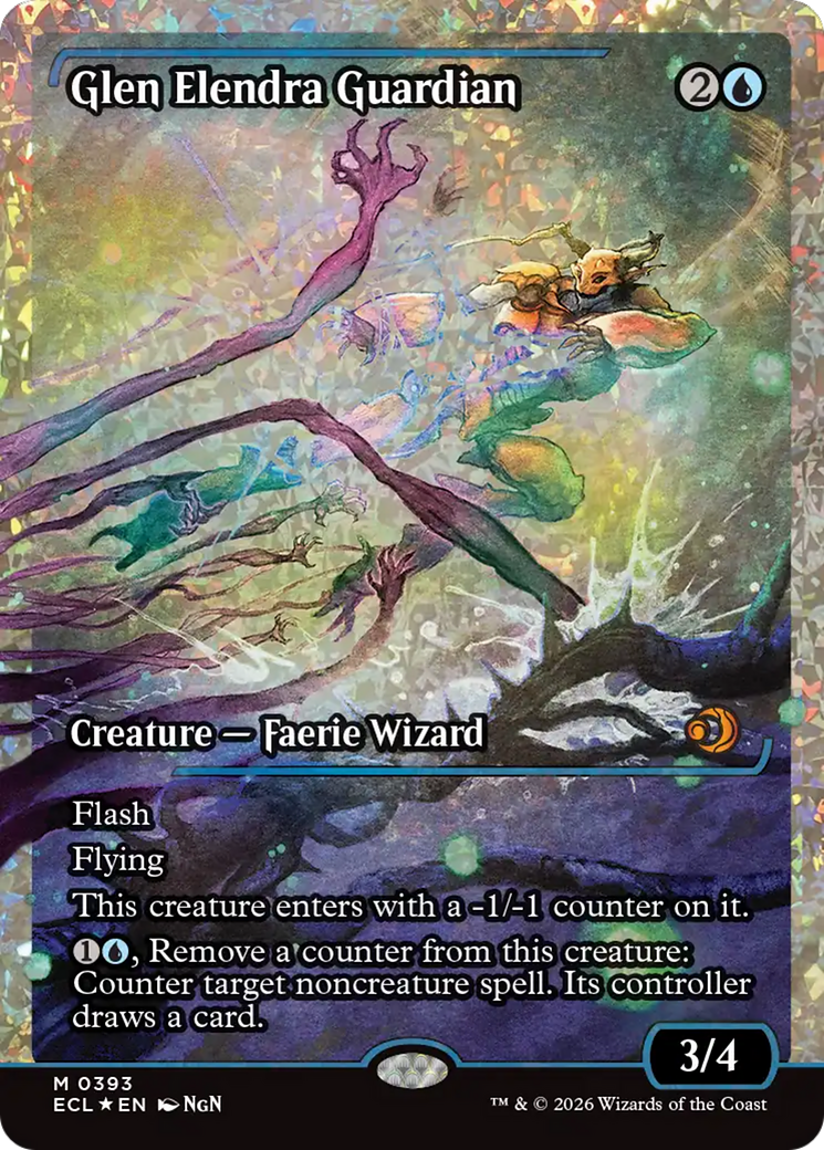 Glen Elendra Guardian (0393) (Showcase) (Fracture Foil) [Lorwyn Eclipsed] | Odin's Place