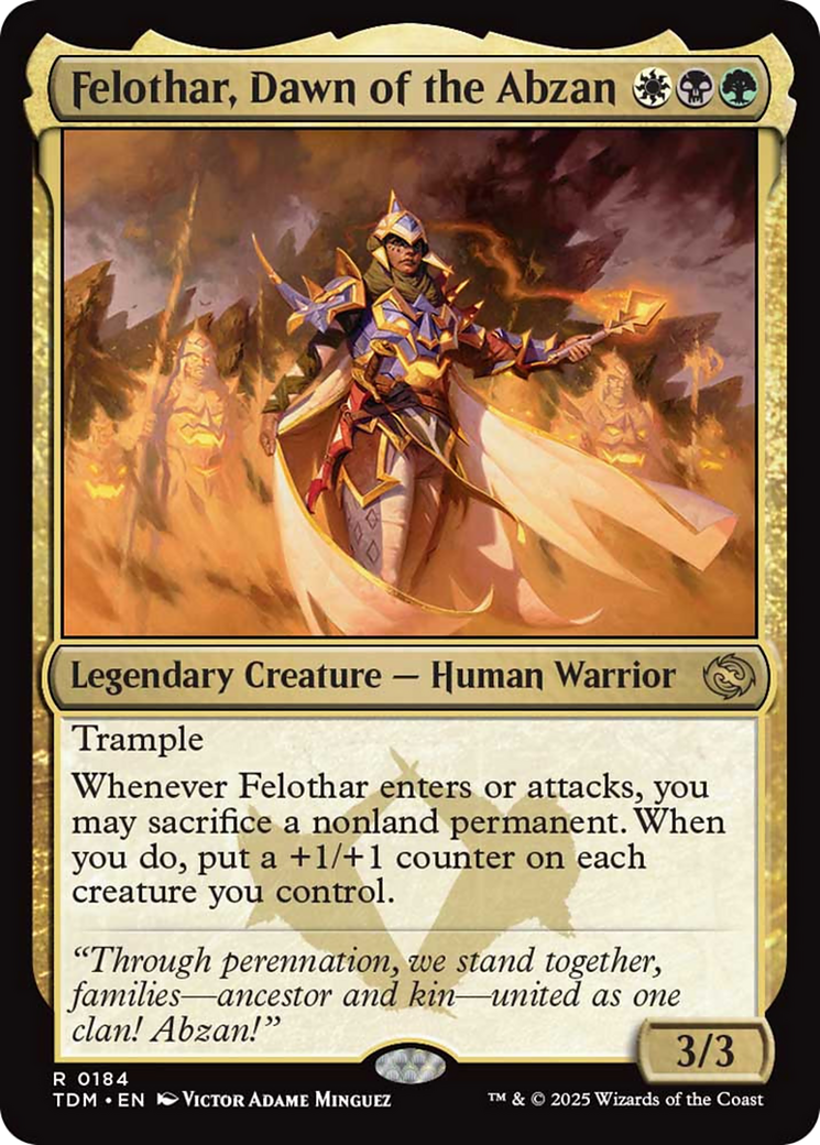 Felothar, Dawn of the Abzan [Tarkir: Dragonstorm] | Dragon's Lair Comics and Fantasy Houston TX