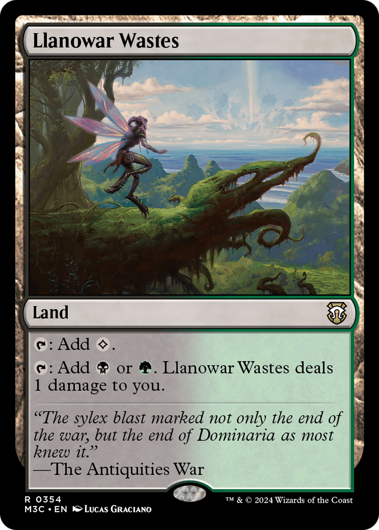 Llanowar Wastes (Ripple Foil) [Modern Horizons 3 Commander] | Dragon's Lair Comics and Fantasy Houston TX