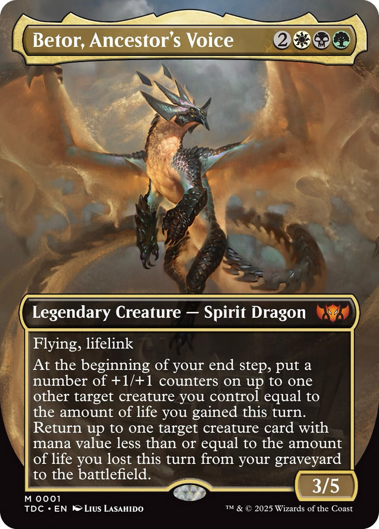 Betor, Ancestor's Voice (Borderless) [Tarkir: Dragonstorm Commander] | Dragon's Lair Comics and Fantasy Houston TX