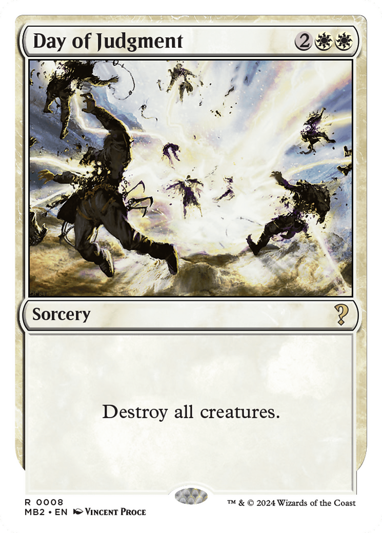 Day of Judgment (White Border) [Mystery Booster 2] | Dragon's Lair Comics and Fantasy Houston TX
