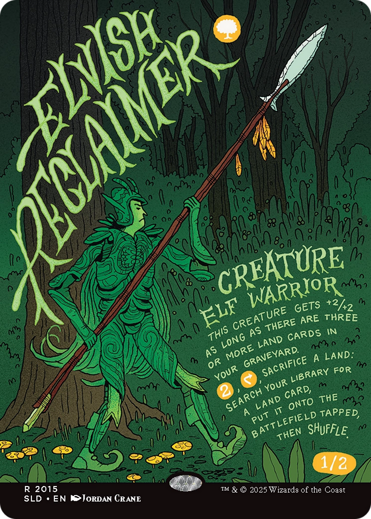 Elvish Reclaimer [Secret Lair Drop Series] | Dragon's Lair Comics and Fantasy Houston TX