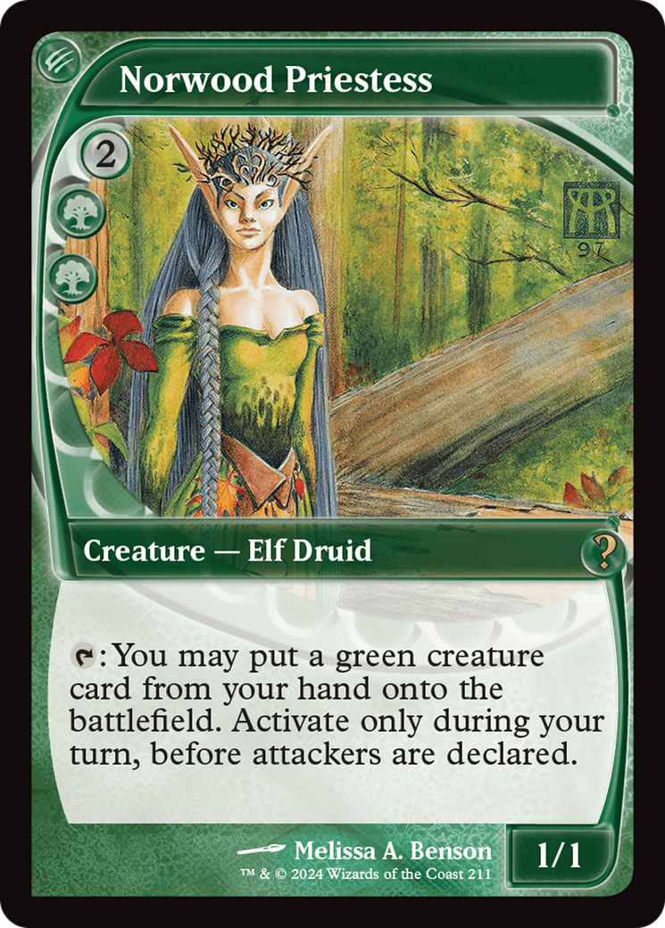 Norwood Priestess (Future Sight) [Mystery Booster 2] | Dragon's Lair Comics and Fantasy Houston TX