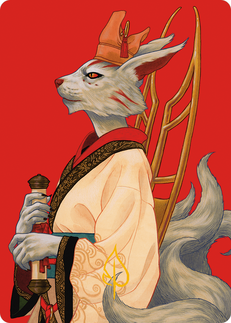 Pearl-Ear, Imperial Advisor Art Card (Gold-Stamped Signature) [Modern Horizons 3 Art Series] | Dragon's Lair Comics and Fantasy Houston TX