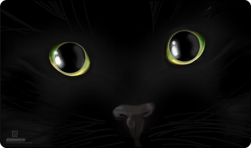 Gamermats Playmat: Black Void Cat (Echo Chernick) | Odin's Place