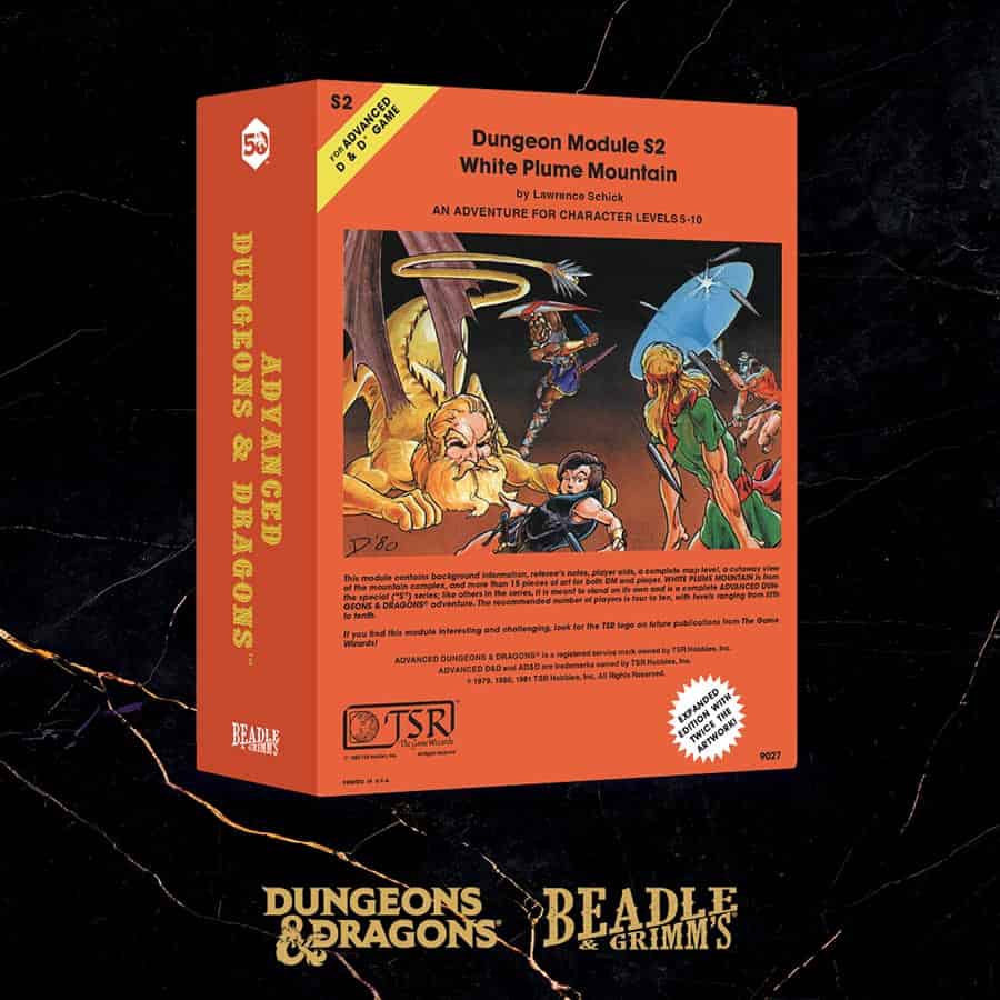 Dungeons & Dragons RPG: 50th Anniversary Beadle and Grimm's Classic Module Dice Set: White Plume Mountain | Dragon's Lair Comics and Fantasy Houston TX