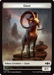 Goat // Timeless Witness Double-Sided Token [Tarkir: Dragonstorm Commander Tokens] | Dragon's Lair Comics and Fantasy Houston TX