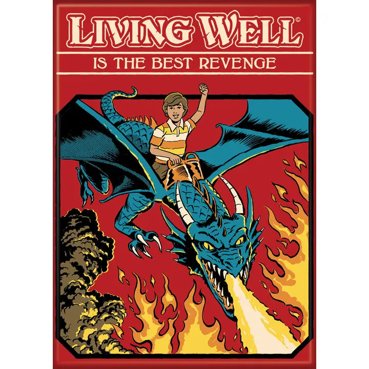 Steven Rhodes Living Well Magnet | Dragon's Lair Comics and Fantasy Houston TX
