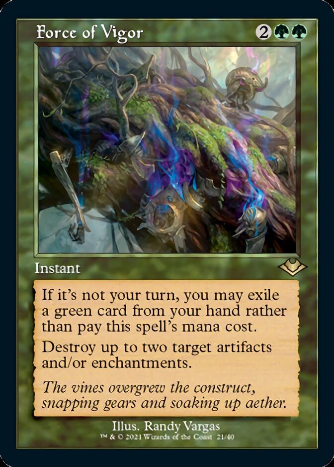 Force of Vigor (Retro) [Modern Horizons] | Dragon's Lair Comics and Fantasy Houston TX