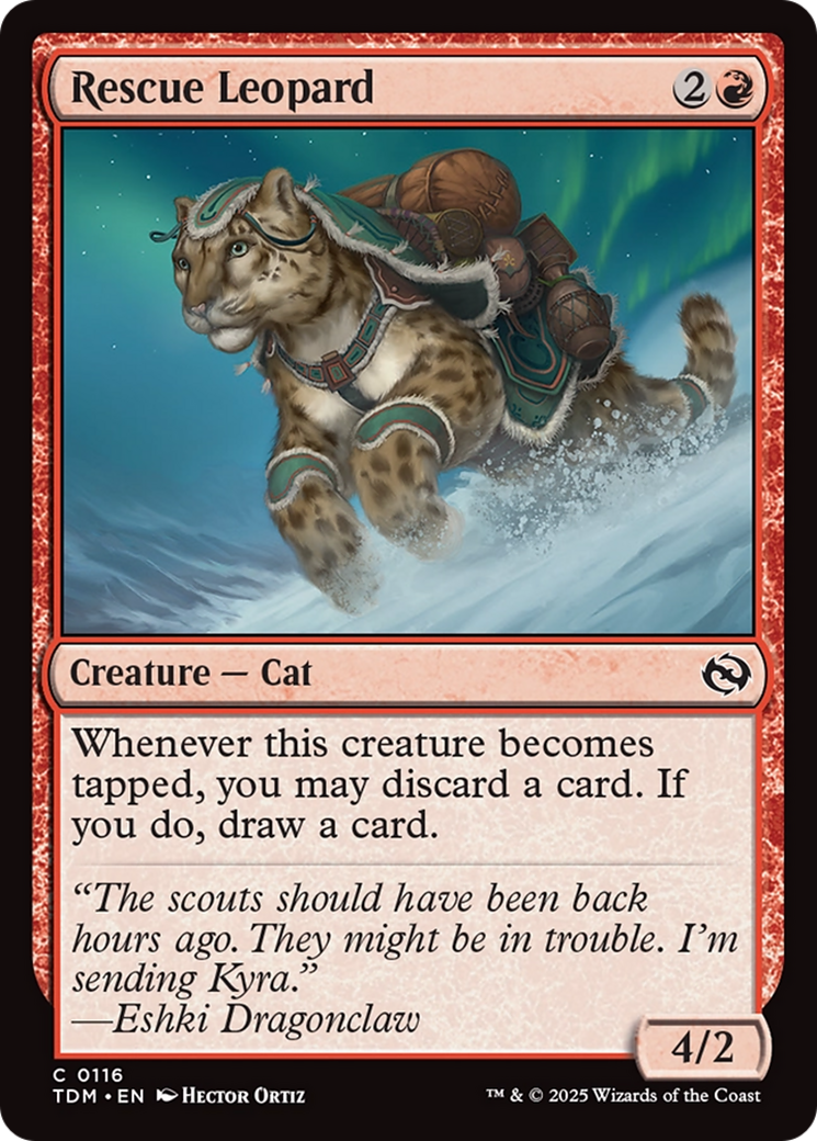 Rescue Leopard [Tarkir: Dragonstorm] | Dragon's Lair Comics and Fantasy Houston TX