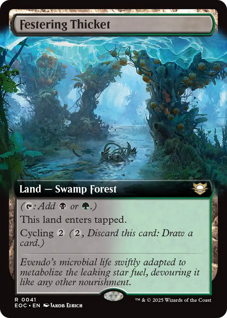 Festering Thicket (Extended Art) [Edge of Eternities Commander] | Dragon's Lair Comics and Fantasy Houston TX