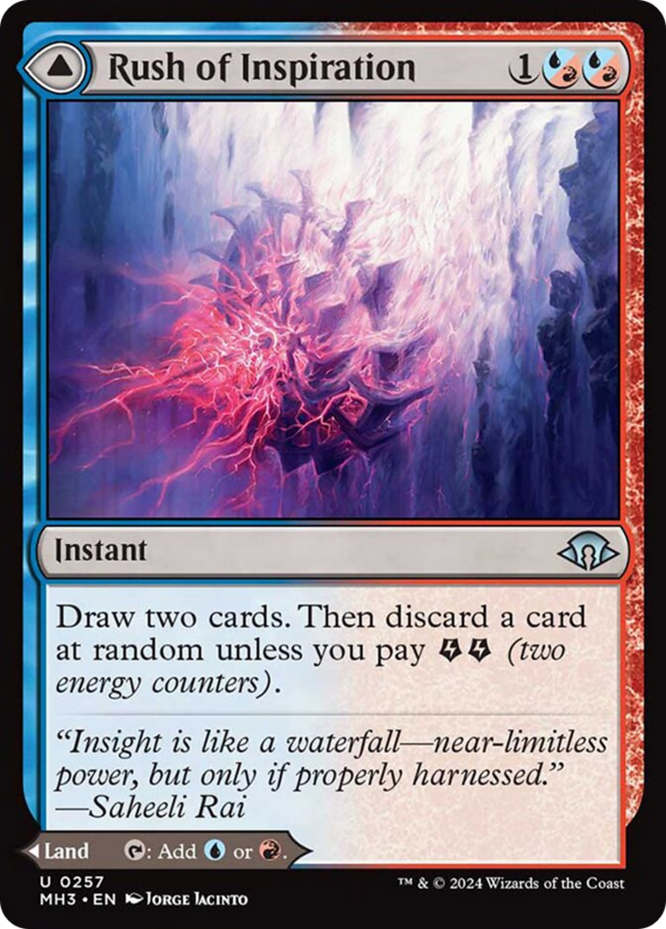Rush of Inspiration // Crackling Falls [Modern Horizons 3] | Dragon's Lair Comics and Fantasy Houston TX