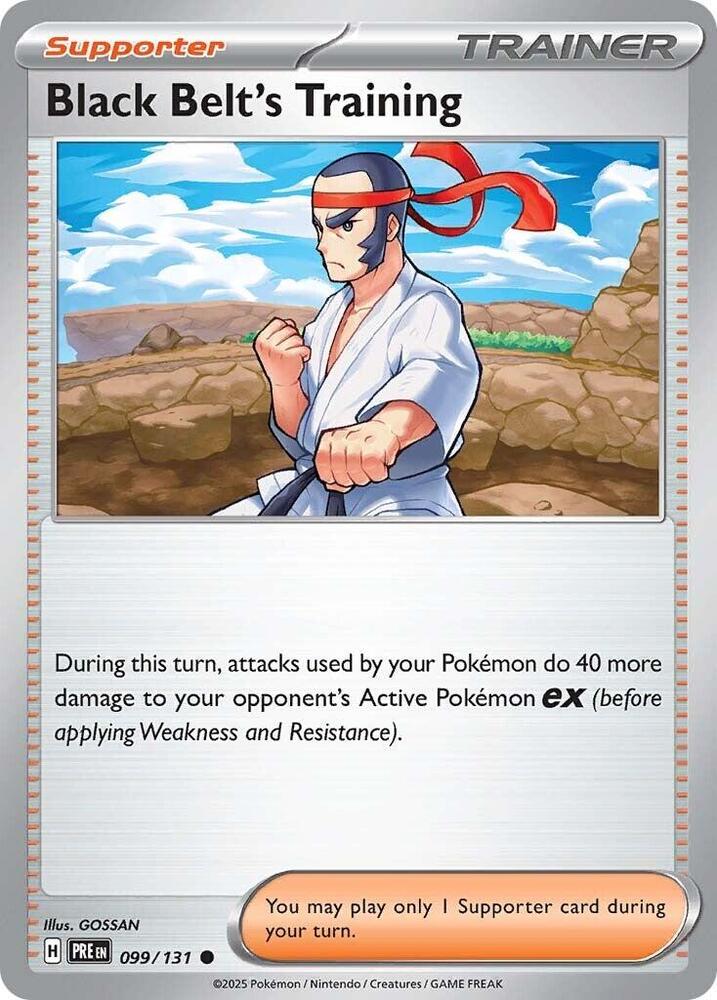 Black Belt's Training (099/131) [Scarlet & Violet: Prismatic Evolutions] | Dragon's Lair Comics and Fantasy Houston TX