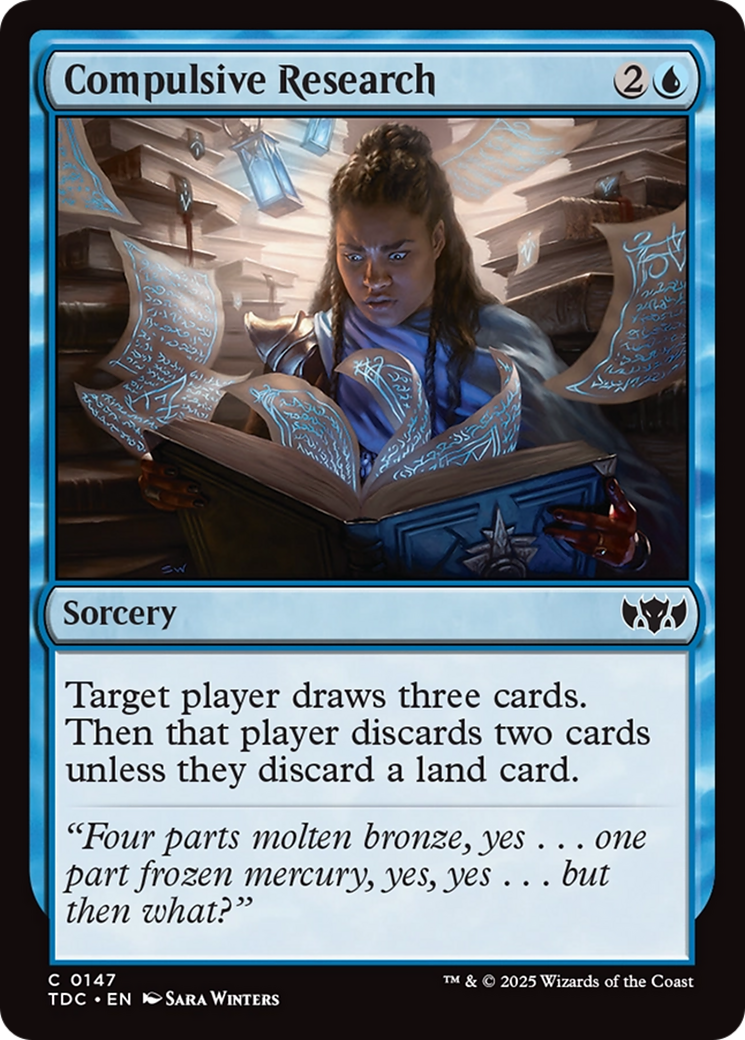 Compulsive Research [Tarkir: Dragonstorm Commander] | Dragon's Lair Comics and Fantasy Houston TX