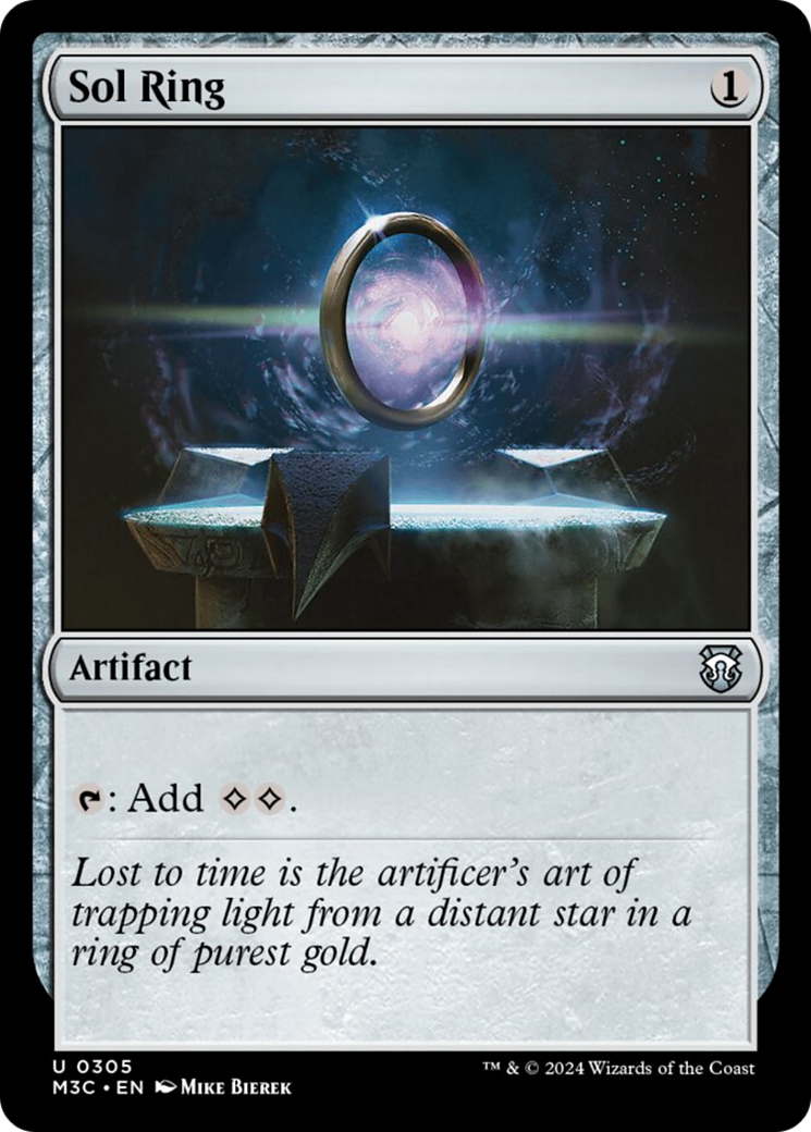 Sol Ring (Ripple Foil) [Modern Horizons 3 Commander] | Dragon's Lair Comics and Fantasy Houston TX