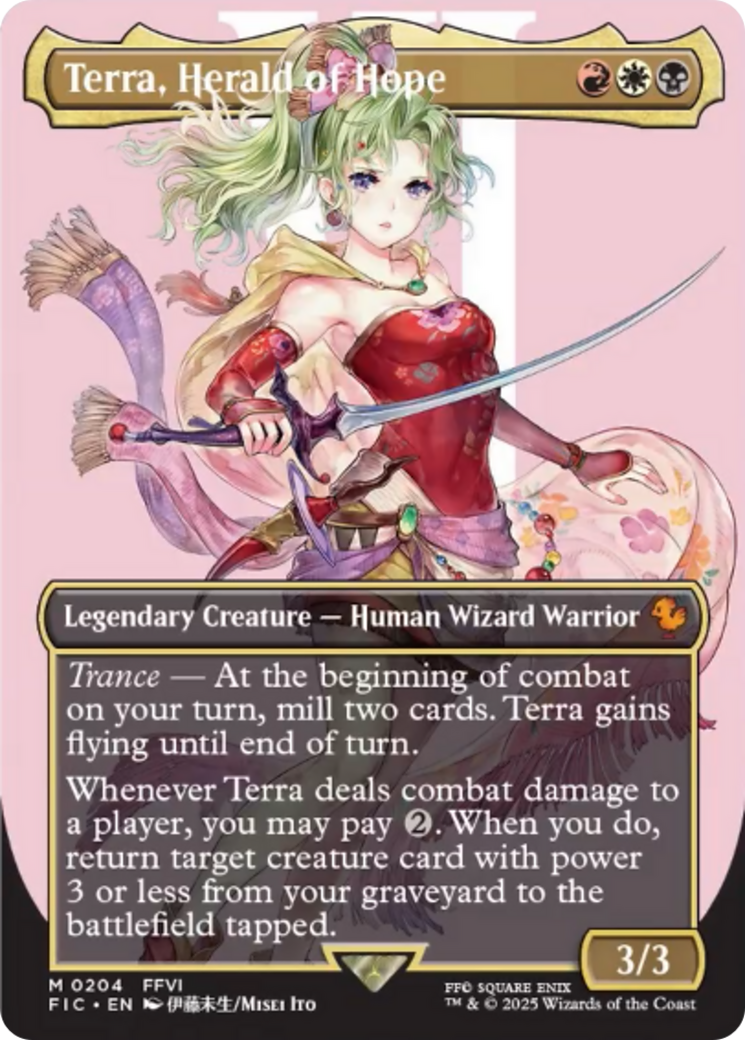 Terra, Herald of Hope (Borderless) [FINAL FANTASY Commander] | Dragon's Lair Comics and Fantasy Houston TX