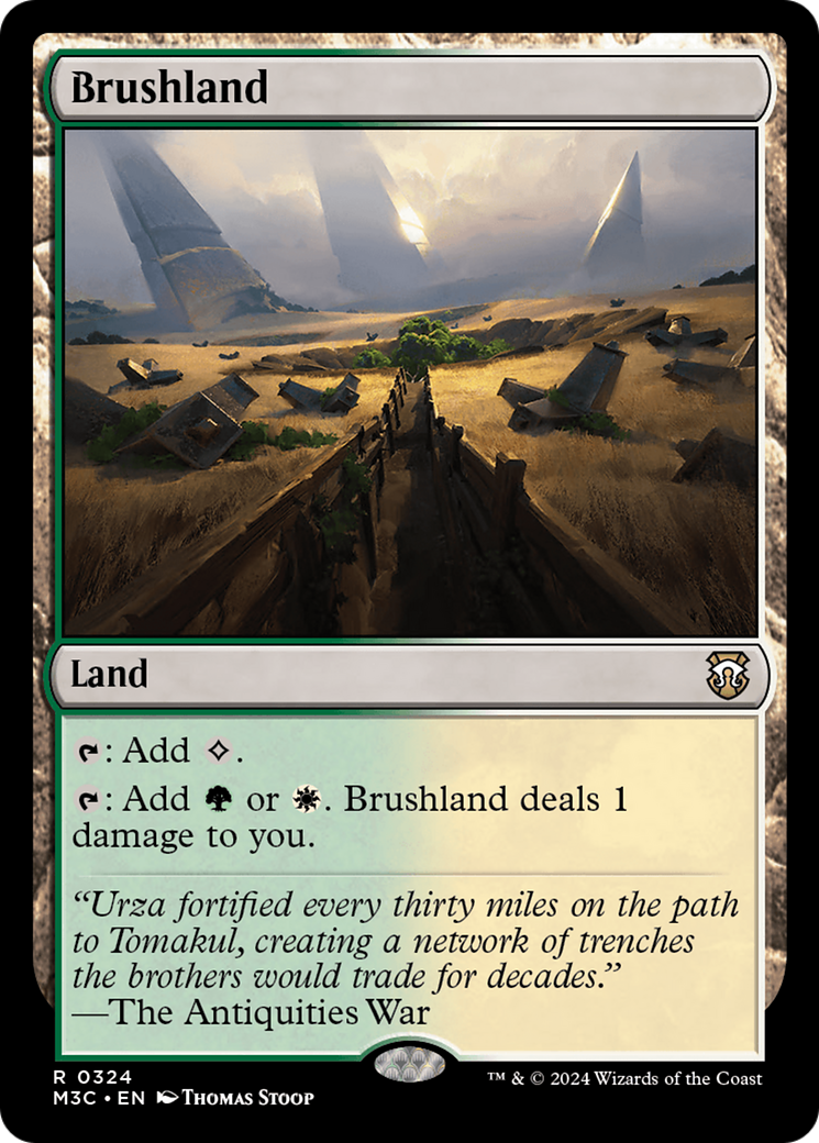Brushland (Ripple Foil) [Modern Horizons 3 Commander] | Dragon's Lair Comics and Fantasy Houston TX