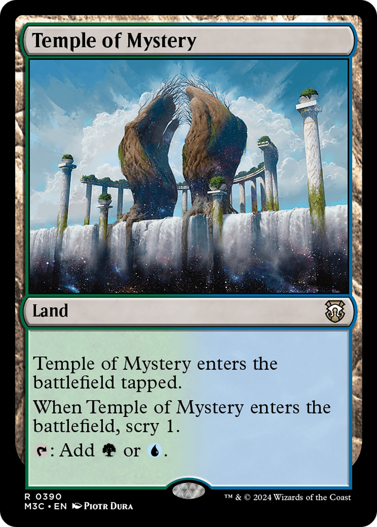 Temple of Mystery (Ripple Foil) [Modern Horizons 3 Commander] | Dragon's Lair Comics and Fantasy Houston TX