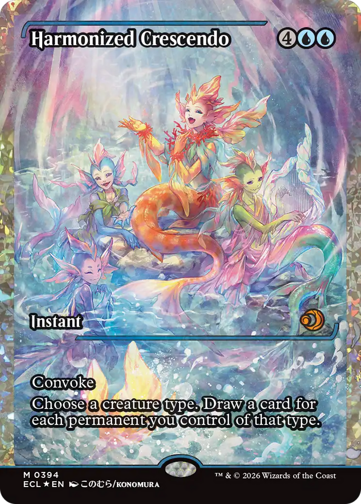 Harmonized Crescendo (0394) (Showcase) (Fracture Foil) [Lorwyn Eclipsed] | Odin's Place