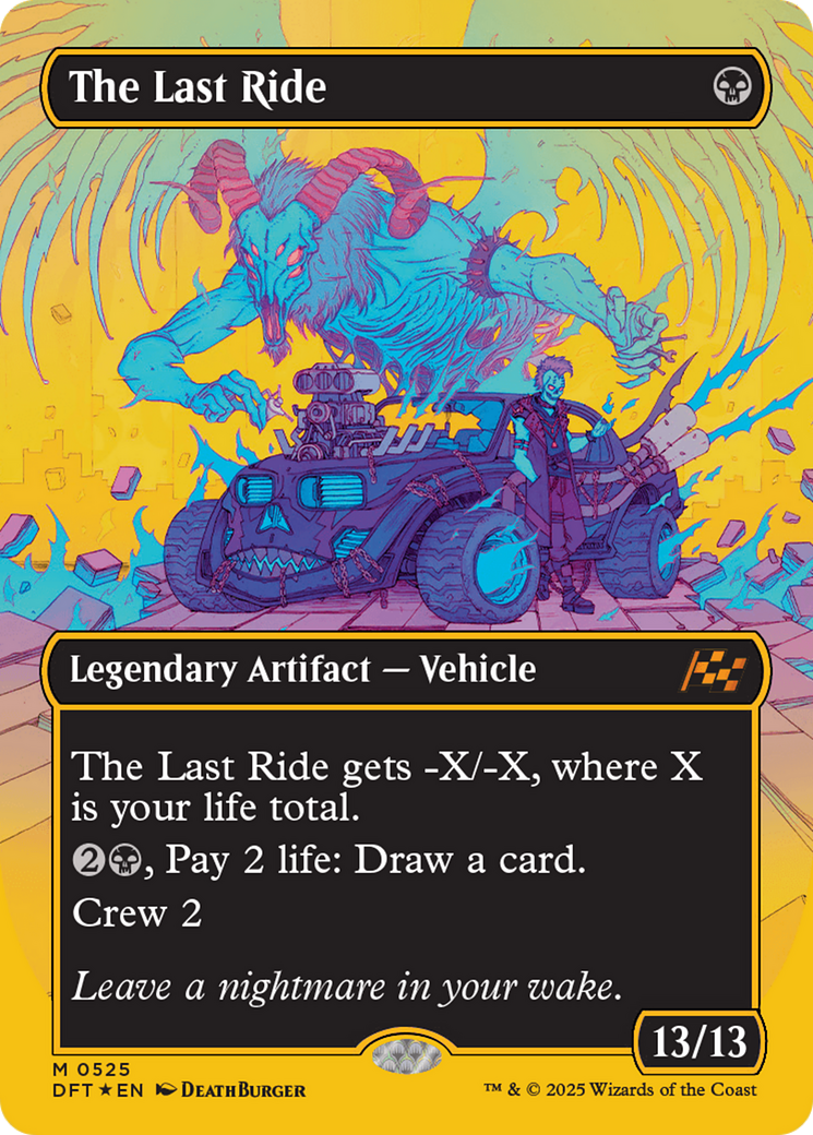 The Last Ride (Borderless) (First-Place Foil) [Aetherdrift] | Dragon's Lair Comics and Fantasy Houston TX