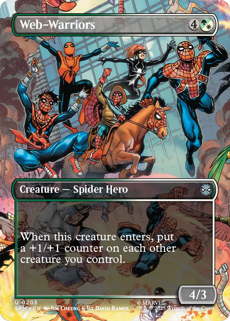 Web-Warriors (Borderless) [Marvel's Spider-Man] | Dragon's Lair Comics and Fantasy Houston TX