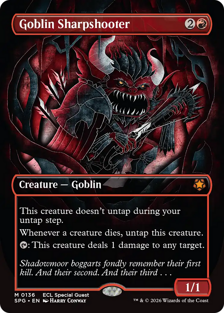 Goblin Sharpshooter (Borderless) [Lorwyn Eclipsed Special Guests] | Odin's Place