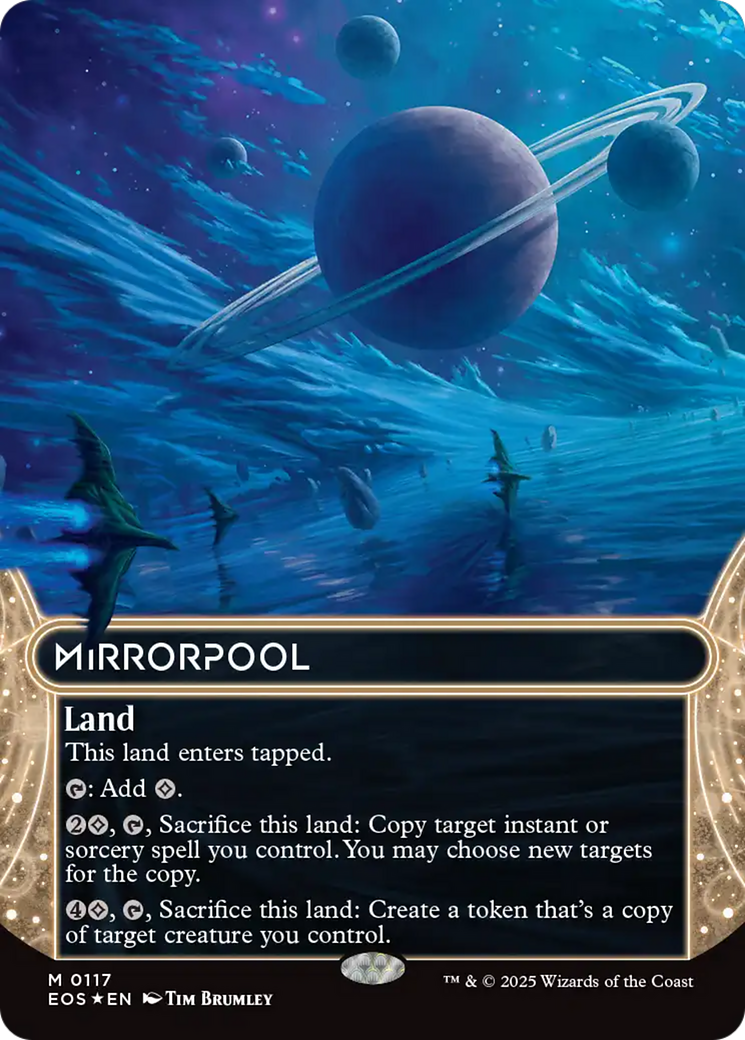 Mirrorpool (0117) (Borderless) (Galaxy Foil) [Edge of Eternities: Stellar Sights] | Dragon's Lair Comics and Fantasy Houston TX