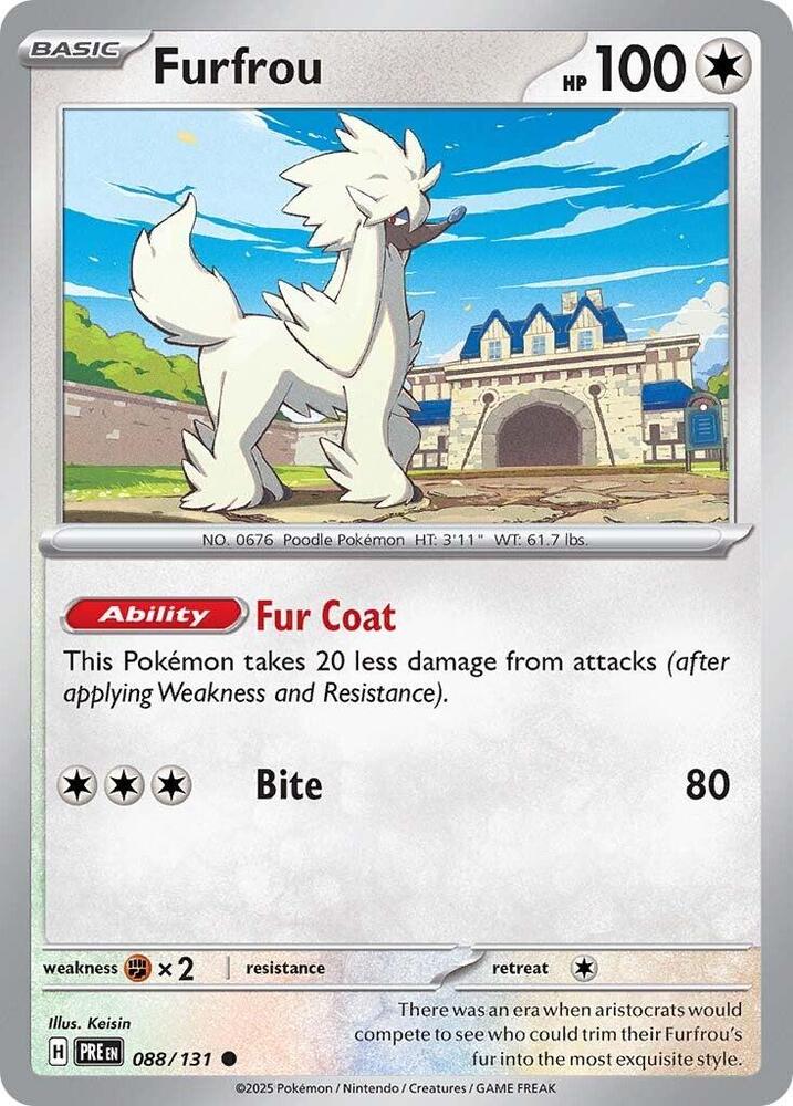 Furfrou (088/131) [Scarlet & Violet: Prismatic Evolutions] | Dragon's Lair Comics and Fantasy Houston TX