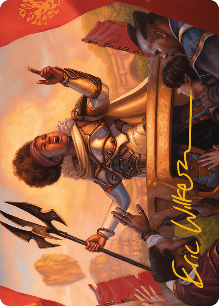 Recruiter of the Guard Art Card (Gold-Stamped Signature) [Modern Horizons 3 Art Series] | Dragon's Lair Comics and Fantasy Houston TX