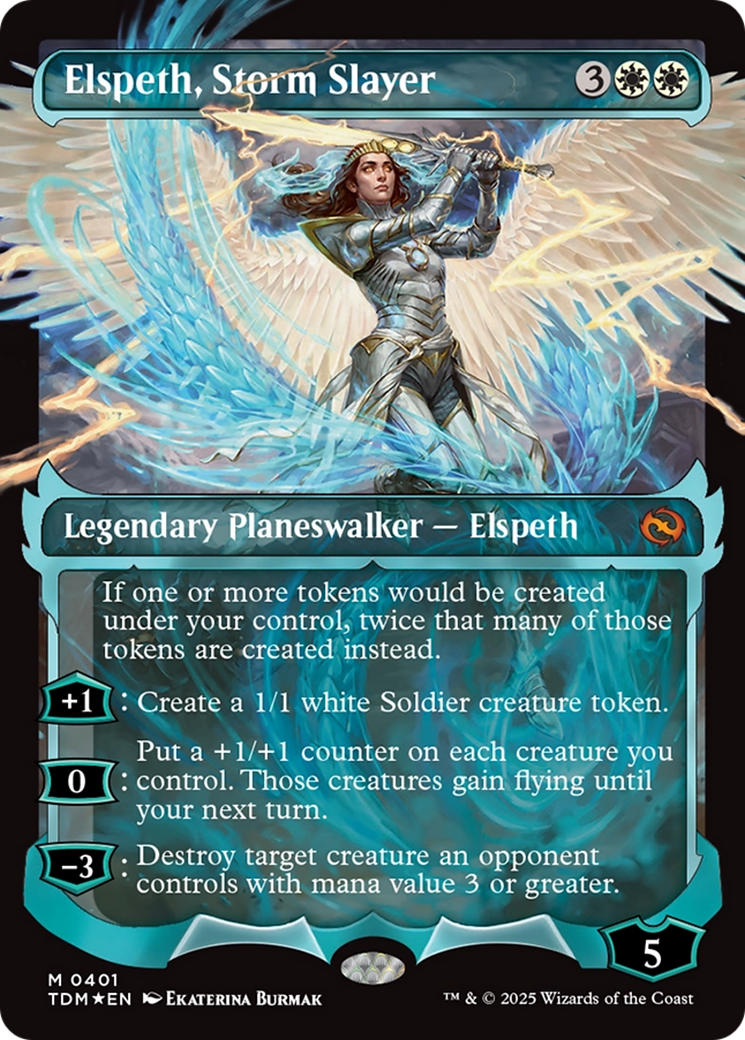 Elspeth, Storm Slayer (Showcase) [Tarkir: Dragonstorm] | Dragon's Lair Comics and Fantasy Houston TX