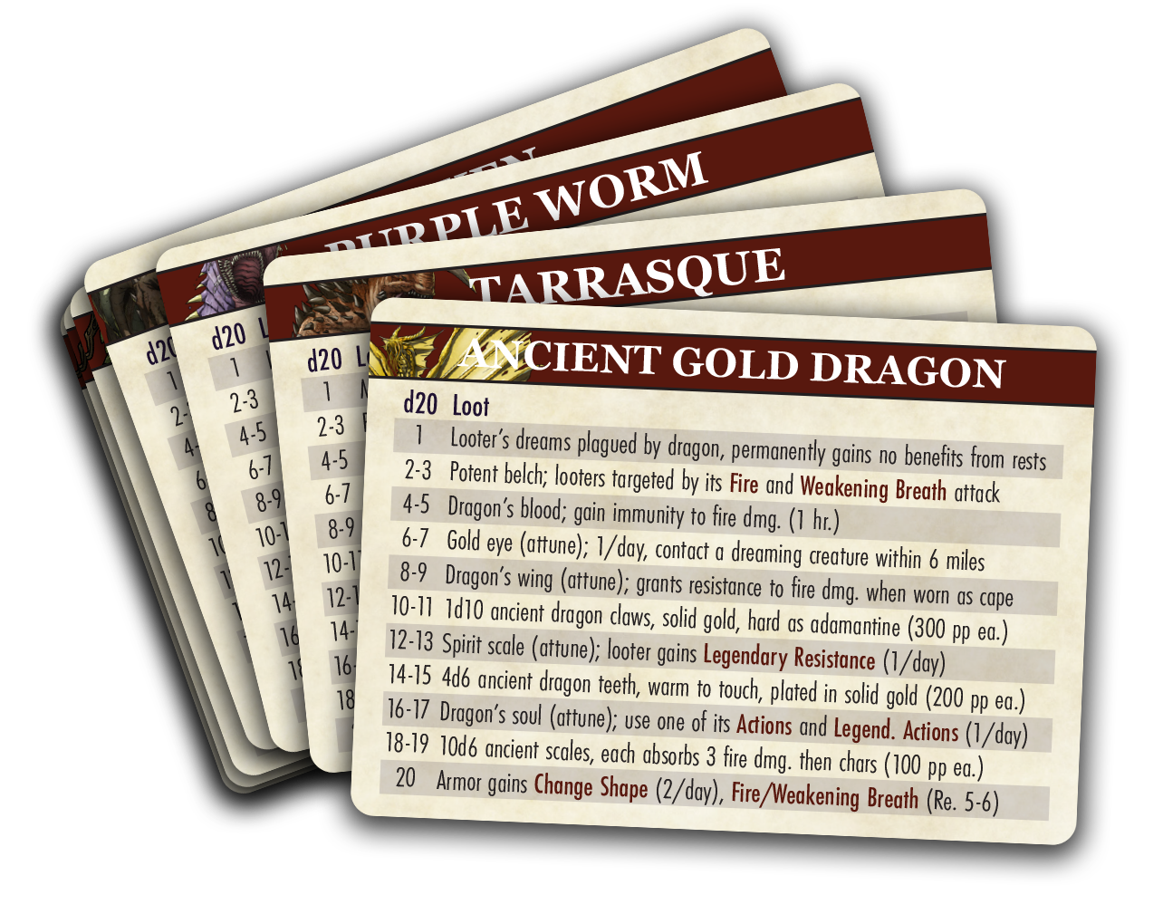 The Deck of Loot: Core Pack 3 - CR 11-30 | Dragon's Lair Comics and Fantasy Houston TX